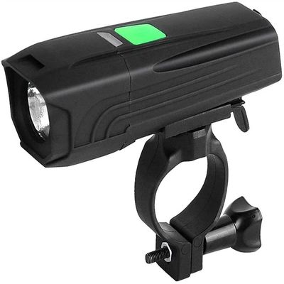 SMSOM 450 Lumen USB Rechargeable Bike Light, Super Bright Bicycle Front Headlight, 5 Light Modes, IPX6 Waterproof for Men Women Kids Road Mountain Cycling (Black)