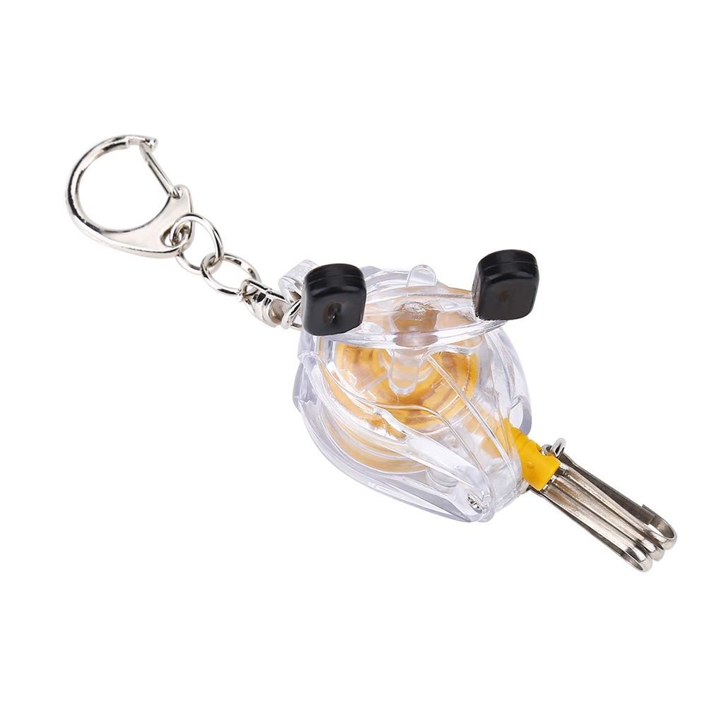 01 Fishing Keychain, Fishing Reel Key Chain Small Size Easy to Use Portable Fishing Reel Appearance for Fishing Tackle Accessory for Fishing Lovers
