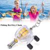 01 Fishing Keychain, Fishing Reel Key Chain Small Size Easy to Use Portable Fishing Reel Appearance for Fishing Tackle Accessory for Fishing Lovers view 2