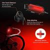 SMSOM USB Rechargeable LED Bike Light Set, Bicycle Headlight Front Light & Free Rear Back Tail Light, Waterproof, Easy to Install for Kids Men Women Road Cycling Safety Commuter Flashlight (Black) view 4
