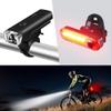SMSOM Bike Light, Bike Light Set, Powerful Bicycle Front Headlight and Back Taillight, USB Rechargeable, Easy to Install for Men Women Kids Road Mountain Cycling (Black) view 2