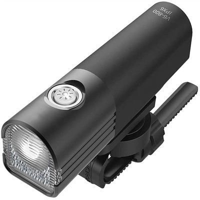 SMSOM Bike Light, USB Rechargeable Bike Headlight, Super Bright Bike Front Light, 7 Modes Bicycle Light, IPX6 Waterproof Cycling Safety Flashlight (Black)