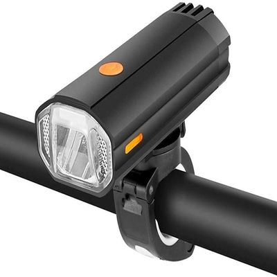 SMSOM Bicycle Lights, USB Rechargeable 4000mAh 800 Lumen Bike Lights, IPX4 Waterproof, Easy to Mount Cycling Lights for Bike MTB and Road (Black)