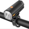 SMSOM Bicycle Lights, USB Rechargeable 4000mAh 800 Lumen Bike Lights, IPX4 Waterproof, Easy to Mount Cycling Lights for Bike MTB and Road (Black) view 1