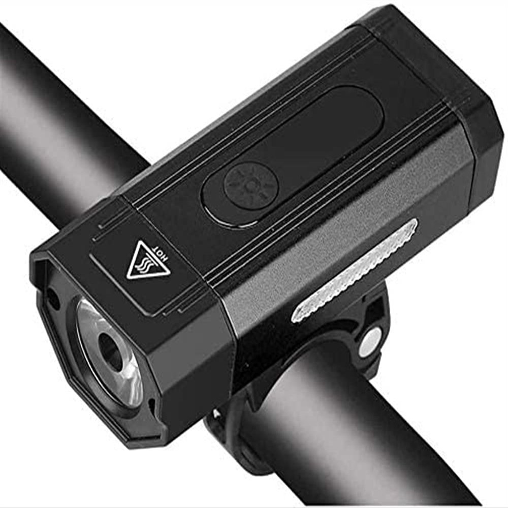 SMSOM Bike Light USB Rechargeable, Super Bright 800 Lumen Bike Headlight, Waterproof, Easy to Mount LED Cycling Accessories for Road and MTB (Color : Black)
