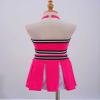 Loloda Girls Children Dress Cheer Leader Costume School Uniform Youth Cheerleading Outfit Halloween Carnival Party Hot Pink 14 Years view 4