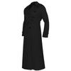 Mens Double Breasted Trench Coat Classic Slim Fit Pea Coats Windbreaker Big & Tall Lightweight Jacket Overcoat Plus Size Black view 4
