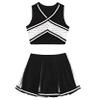 Loloda Girls Children Dress Cheer Leader Costume School Uniform Youth Cheerleading Outfit Halloween Carnival Party Black 16 Years view 3