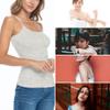 M&M SCRUBS Women's Soft and Breathable Cotton Stretch Camisole with Adjustable Strap Tank Top (Heather Grey, Small) view 4