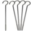 5 Pack Screw Tent Stakes Metal Tent Pegs 12 inch Heavy Duty Tent Pegs Galvanized Strong Tent Stakes Steel Stakes for Outdoor Camping Canopy Tarp Sand Ground Garden Wedding and Christmas Decorations view 1