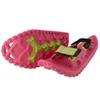 Crescent Moon Kids Snowshoes | Easy 17.5" Foam Snowshoes for Kids to 100 pounds with Secure Hook & Loop Binding, Insulating Rocker Cloud Deck & Durable Ice Spikes, Pink view 1