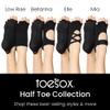 toesox Elle Half Toe Grip Socks  Non-Slip Grip Sole for Yoga, Pilates, Gym - Non Skid Open Toe Socks for Women view 4