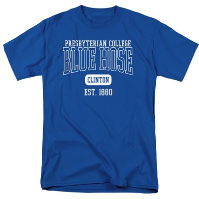 Presbyterian College Official Est. Date Unisex Adult T Shirt,Royal Blue, 4X-Large