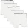 Amazon Essentials Men's Boxer Shorts Underwear, Comfortable Cotton, Tag-Free, Pack of 5, White, 3XL view 1