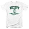 Northern Michigan University Official Circle Logo Unisex Adult T Shirt,White, 4X-Large view 1