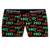 Tipsy Elves Mens Red and Green Ho Ho Ho Boxer Breifs for Festivities and Parties Size Small view 1