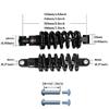 LYYCX Mountain Bike Rear Shock Absorber 125/150/165/190mm Soft Tail Adjustable Spring Suspension 750/850/1000/1500/2000Lbs (Color : 165mm, Size : 1800lbs) view 2