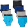 Amazon Essentials Men's Cotton Tag-Free Breathable Briefs Underwear, Pack of 7, Black/Blue/Grey, Medium view 1