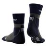 CEP Merino Wool Hiking Mid-Cut Socks, Peacoat/Grey, Men, V (XL) view 4