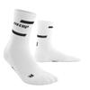 CEP The Run Socks, Women's, Mid Cut Crew, 4.0, Running Socks, White, LG IV view 3