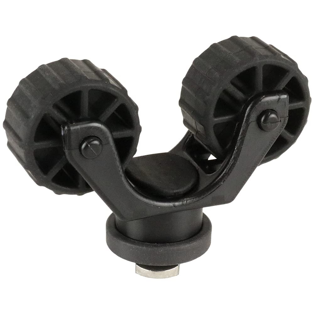 YakAttack ParkNPole RotoGrip Pole Holder | Stakeout Pole Holder | Track Mount Kayak Accessories | 2.4" Low Profile | Made in USA | Compatible with GearTrac, MightyMount & More | Kayak Rail Accessory