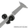 YakAttack ParkNPole RotoGrip Pole Holder | Stakeout Pole Holder | Track Mount Kayak Accessories | 2.4" Low Profile | Made in USA | Compatible with GearTrac, MightyMount & More | Kayak Rail Accessory view 3