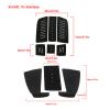 LZKW EVA Deck Traction Pad, Comfortable EVA Surfboard Deck Traction Pads NonSlip Surfboard Mat for Surf(Black) view 4