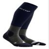 CEP Merino Wool Hiking Tall Compression Socks, Peacoat/Grey, Women, III view 1
