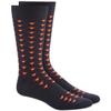 Bar III Mens Tiled Heart Printed Arch Support Crew Socks Blue 10-13 view 1