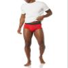 Amazon Essentials Men's Cotton Tag-Free Breathable Briefs Underwear, Pack of 7, Grey/Red/White, Large view 4