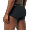 Amazon Essentials Men's Cotton Breathable Tag-Free Briefs Underwear, Pack of 7, Black, X-Large view 3