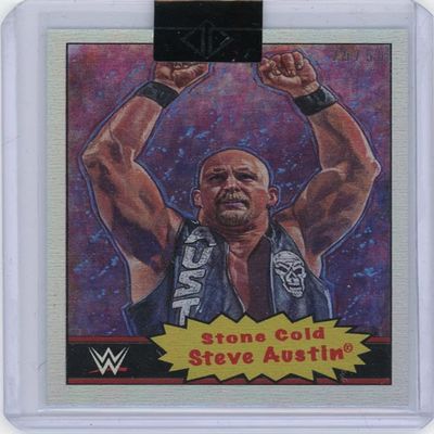 Stone Cold Steve Austin 2020 Topps Transcendent VIP Rainbow Foil Card /50
