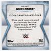 Nikki Cross 2020 Topps Transcendent VIP Autograph Card NC1 /25 view 2