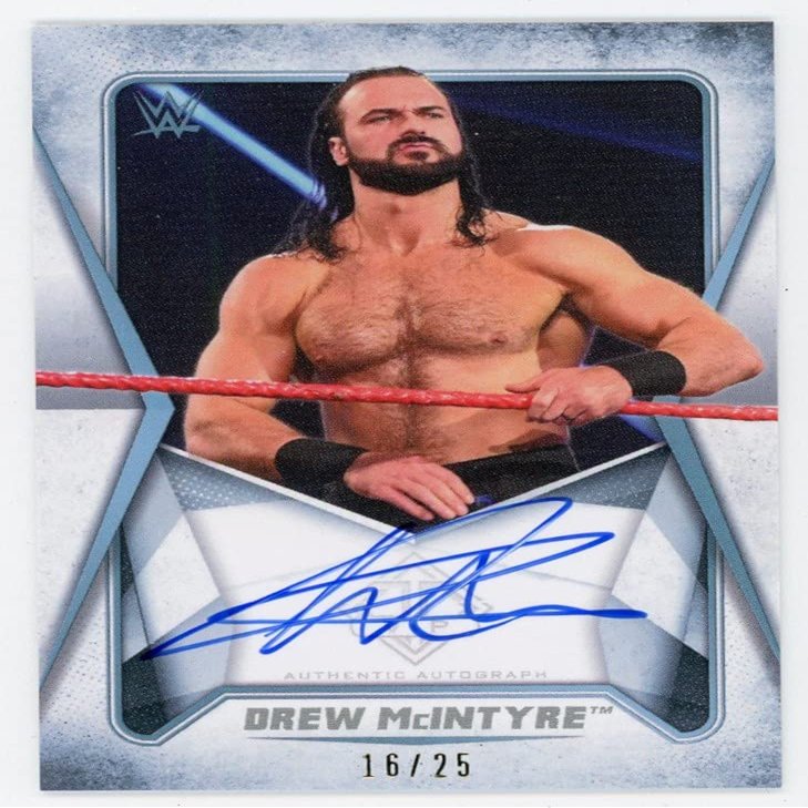 Drew McIntyre 2020 Topps Transcendent VIP Autograph Card DM2 /25
