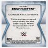 Drew McIntyre 2020 Topps Transcendent VIP Autograph Card DM2 /25 view 2