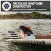 Ho Stevie! Thruster Surfboard Fins (3 Fins) - Twin Tab or Single Tab Sizes, with Fin Bag, Screws, Wax Comb and Fin Key (Black with White Stripes, Twin Tab) view 3