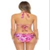 BECCA by Rebecca Virtue Womens Reversible Halter Bikini Swim Top Orange M view 4