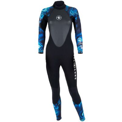 Aqua Lung Women's Hydroflex FS 1MM Camo Blue - Small