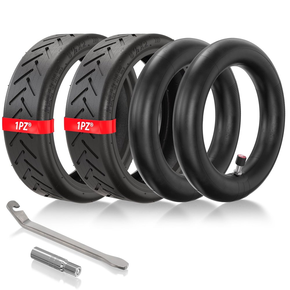 1PZ MT8-X02 8.5 Tire Tube 8.5x2 Scooter Replacement Tires for Gotrax/Gxl V2/Xiaomi M365/Razor Electric Scooter, 81/2x2 Thicker Pneumatic Scooter Replacement Wheels