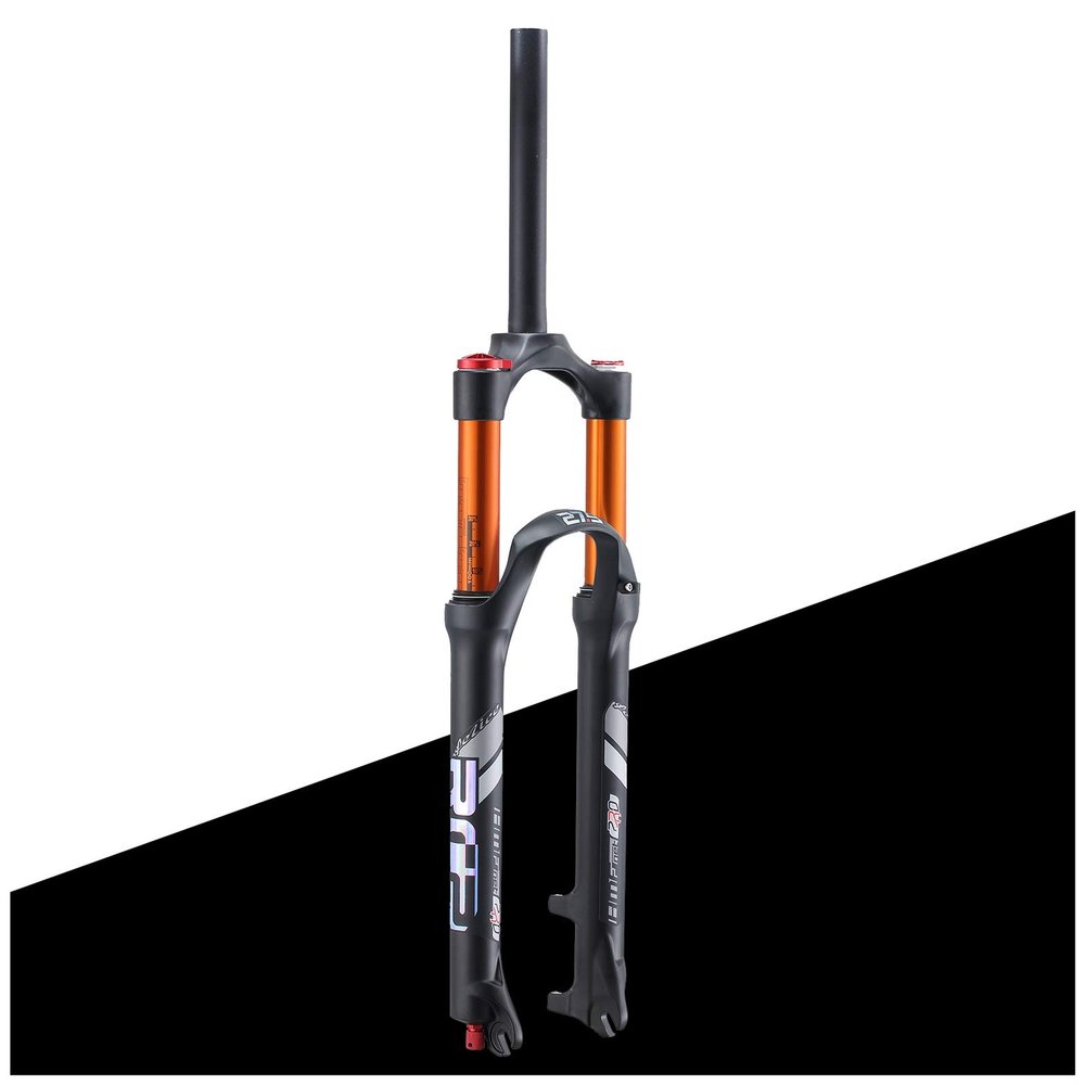LvTu Air Suspension Fork 26", Manual Lockout, 1-1/8" Straight, Black, Travel 120mm, Axle 9x100mm
