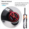 LvTu Air Suspension Fork 26", Manual Lockout, 1-1/8" Straight, Black, Travel 120mm, Axle 9x100mm view 3