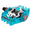 Exustar Pedals MTB Double Clipless PM825 Alloy Blue/Silver SPD - E-PM825-TRBL view 1
