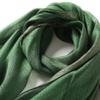 QXIYUAN Green Pashmina Shawls and Wraps Silk Wool Mixed Scarf Shawl Wrap for Women Accessories Bridesmaid Gifts, 29.5 X 76.7 Inch (75 X 195 Cm) Greensilk view 2
