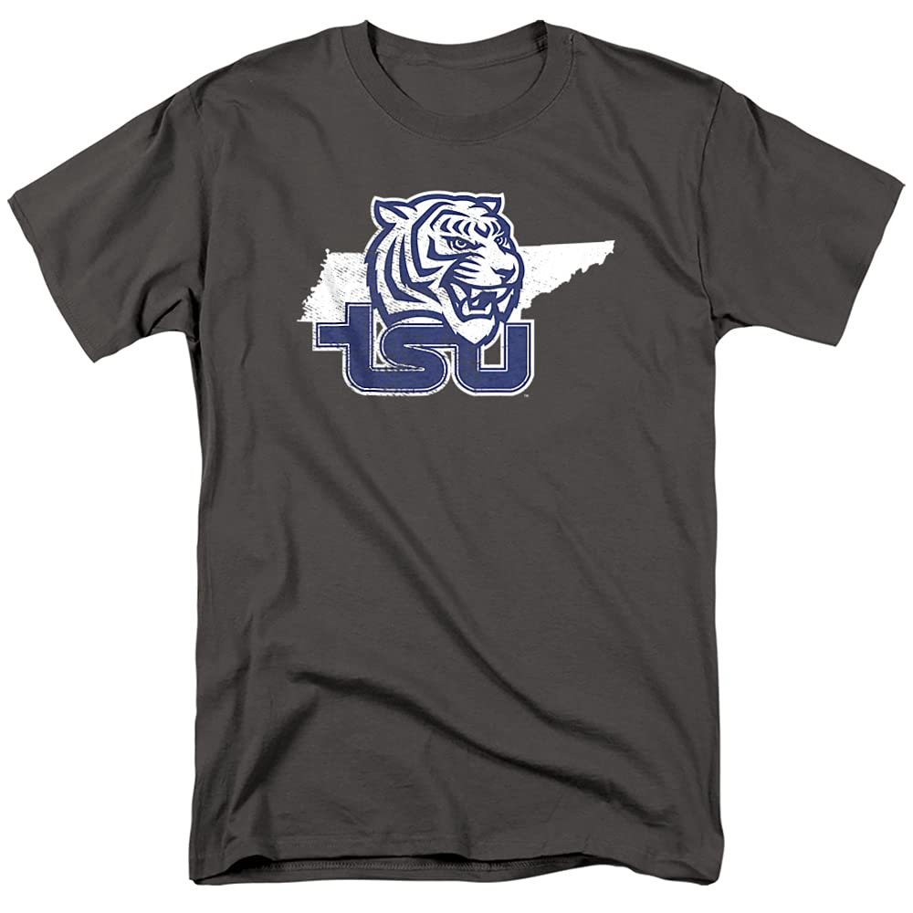 Tennessee State University Official State Shape Unisex Adult T Shirt,Charcoal, 5X-Large