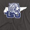 Tennessee State University Official State Shape Unisex Adult T Shirt,Charcoal, 5X-Large view 2