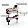 KNINE OUTDOORS Scope Leveling Tool Scope Mounting Level Universal and Professional Tool with Heavy-Duty Designed and Stored in Case for Maintenance, Black Silver Rich Gold (Rich Gold) view 3