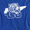 Tennessee State University Official State Shape Unisex Adult T Shirt,Royal Blue, 4X-Large view 2