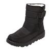 oiangi Quilted Snow Boots for Women Fashion Waterproof Round Toe Buckle Platform High Top Non-slip Ankle Booties Winter Comfy Warm Outdoor Ladies Shoes view 1