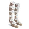 Golf Knickers Colorful Knee High Argyle Cotton Socks for Men Women and Youth - N: Taupe/White - Youth view 1