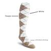 Golf Knickers Colorful Knee High Argyle Cotton Socks for Men Women and Youth - N: Taupe/White - Youth view 4